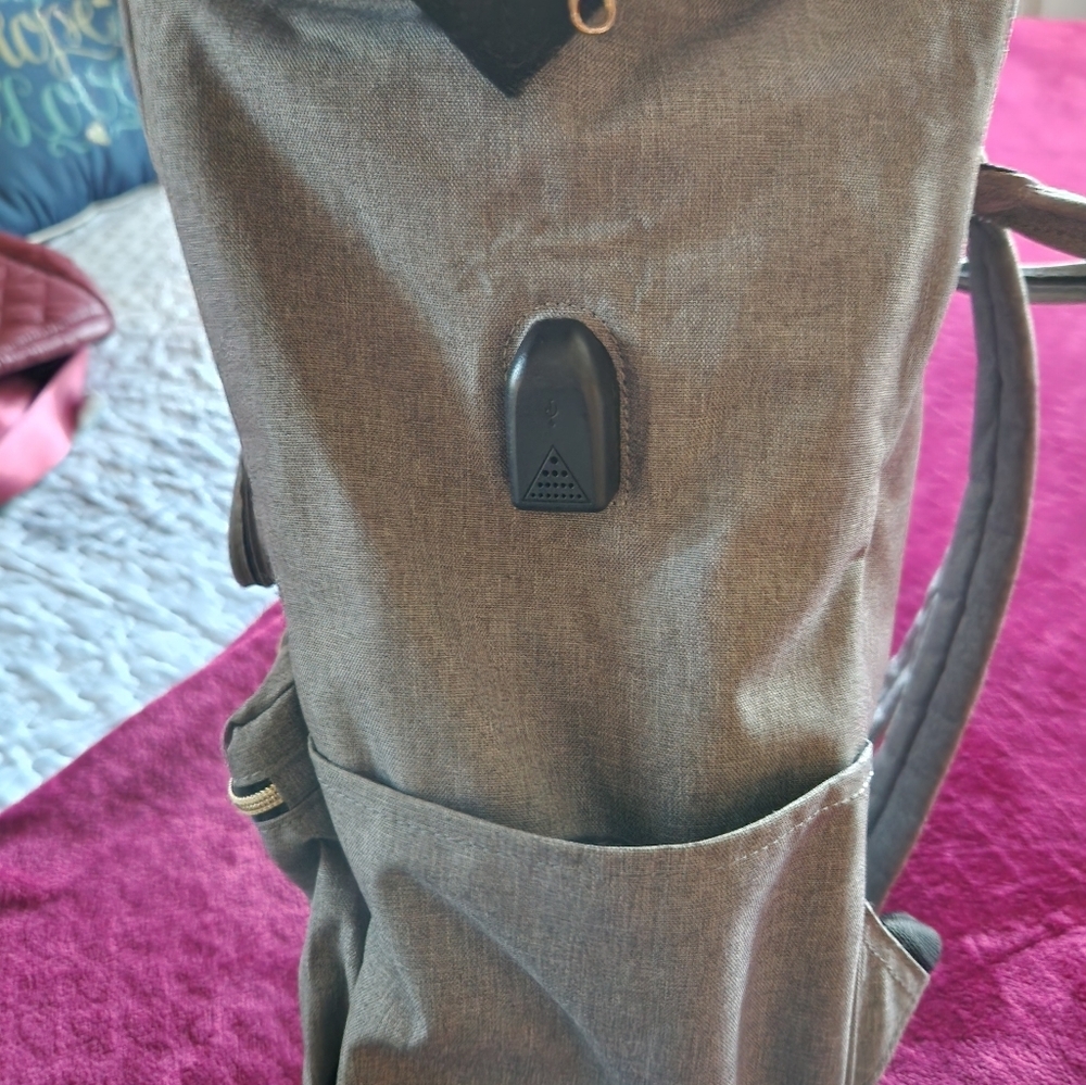Gray Backpack for Men - Picture 4 of 8
